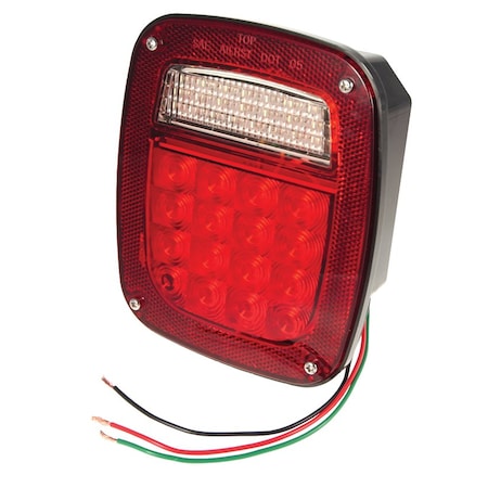 Grote Stt Lmp, Red, 3-Stud, Hi Count Led, W/0 Lic G5082